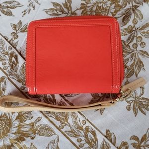 Halogen orange wristlet